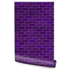 Tapeta W Rolce Fioletowe CEGŁY Nowoczesny Mur 3D  - Miniaturka zdjęcia nr 1