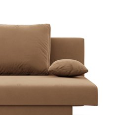 Kanapa 3-osobowa NOLA 191x85x86 cm sofa rozkładana z pojemnikiem do pokoju młodzieżowego do salonu sprężyna bonell cappuccino - Miniaturka zdjęcia nr 5