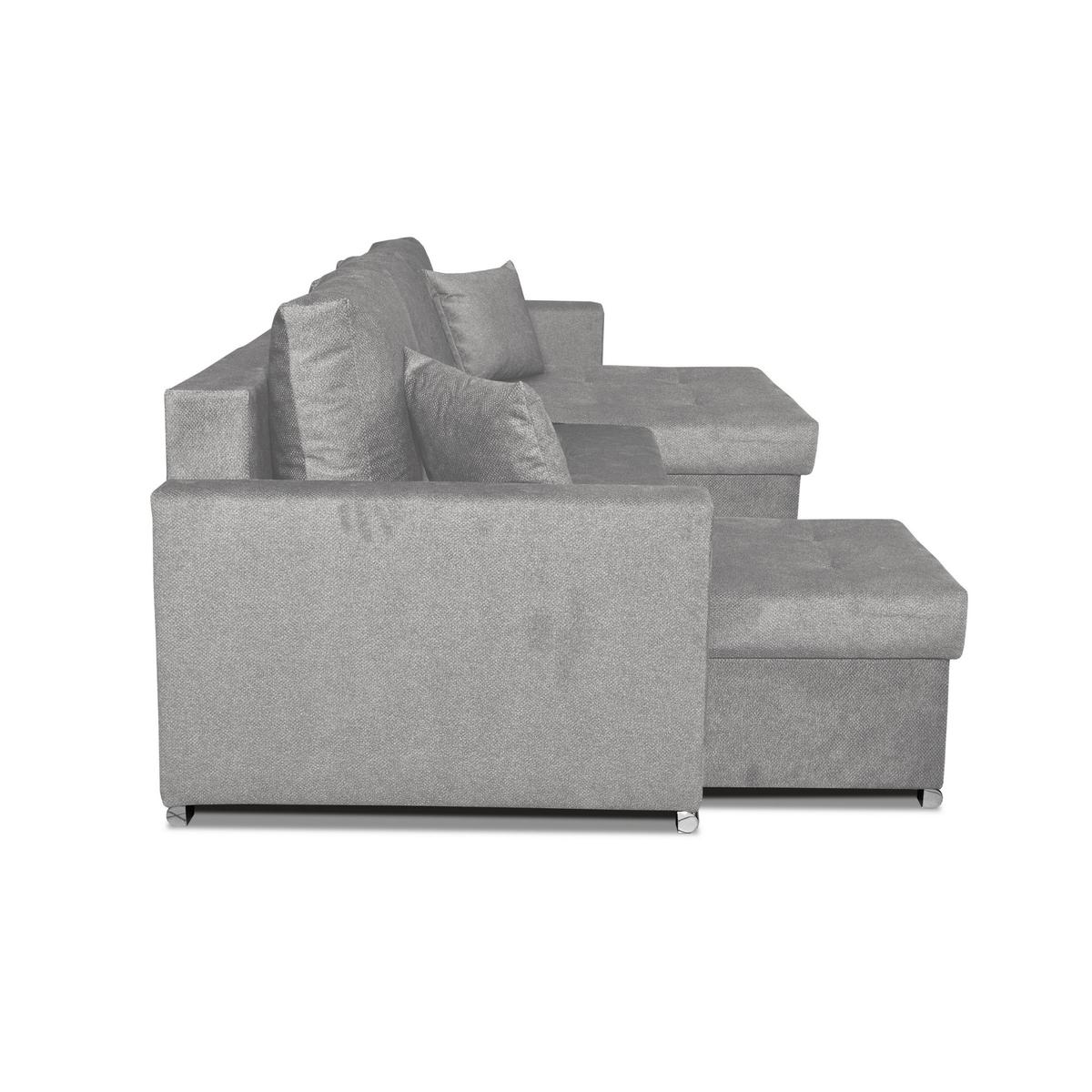 Narożnik Bella BIG 298x74x140 cm kształt U z funkcją spania i przechowywania Angel szary nr. 2