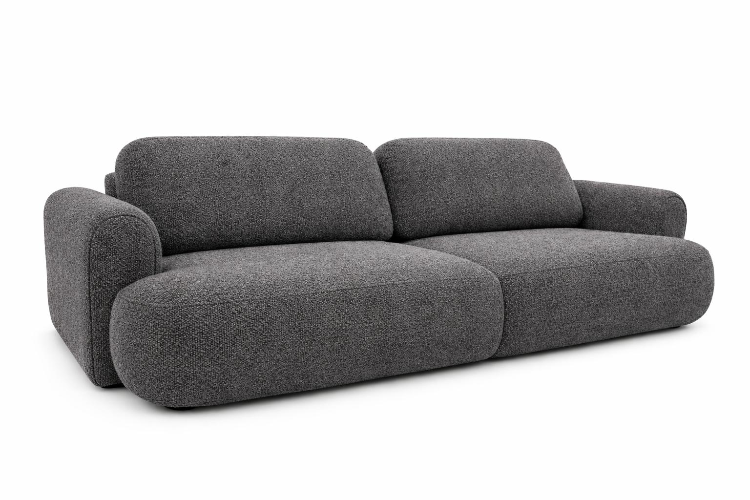 Kanapa rozkładana ITALY 253x110x82 cm LOOP sofa z funkcją spania ciemnoszara nr. 3