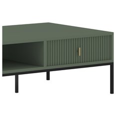 Stolik kawowy Maggiore 104,2 cm smoke green zielony czarny złoty - Miniaturka zdjęcia nr 4