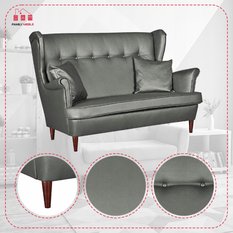 Sofa dwuosobowa uszak eko skóra Family Meble - Miniaturka zdjęcia nr 6