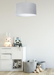 Lampa wisząca 40cm szara pikowana JASMIN BEBE do salonu sypialni pokoju dziecka - Miniaturka zdjęcia nr 8