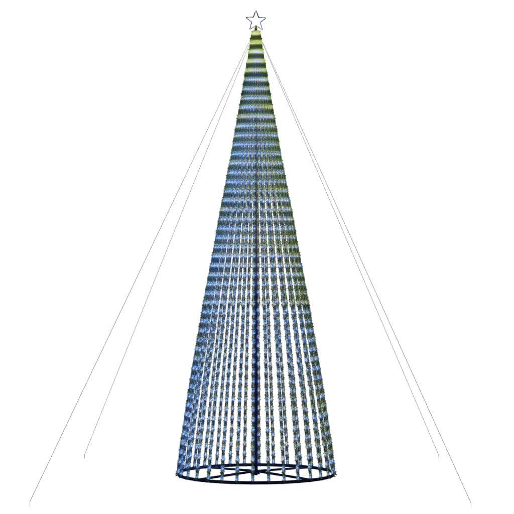 Stożkowa choinka z lampek, 1544 niebieskich LED, 500 cm nr. 1