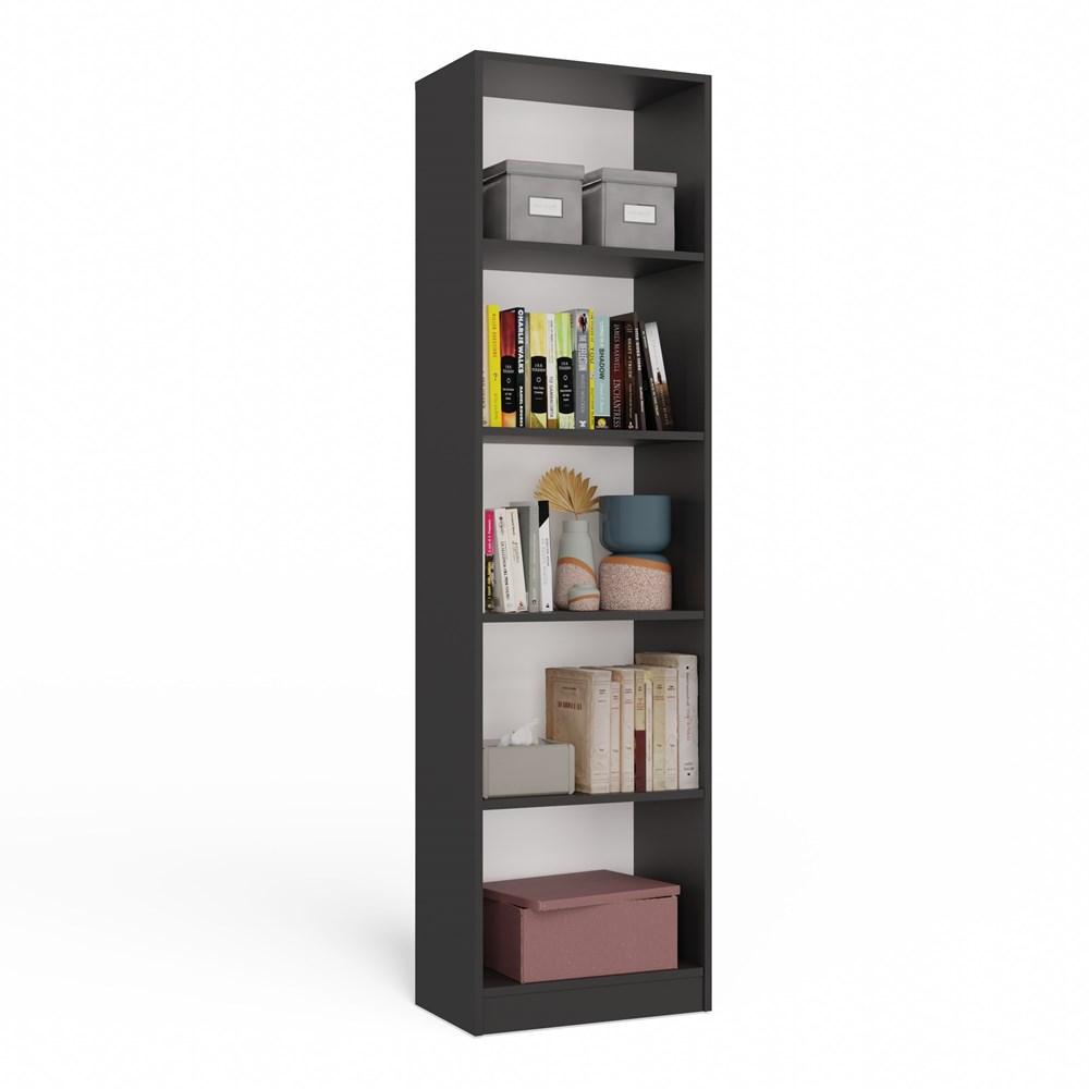 Regał Onyx 182x50x30 cm do sypialni salonu biura antracyt nr. 9