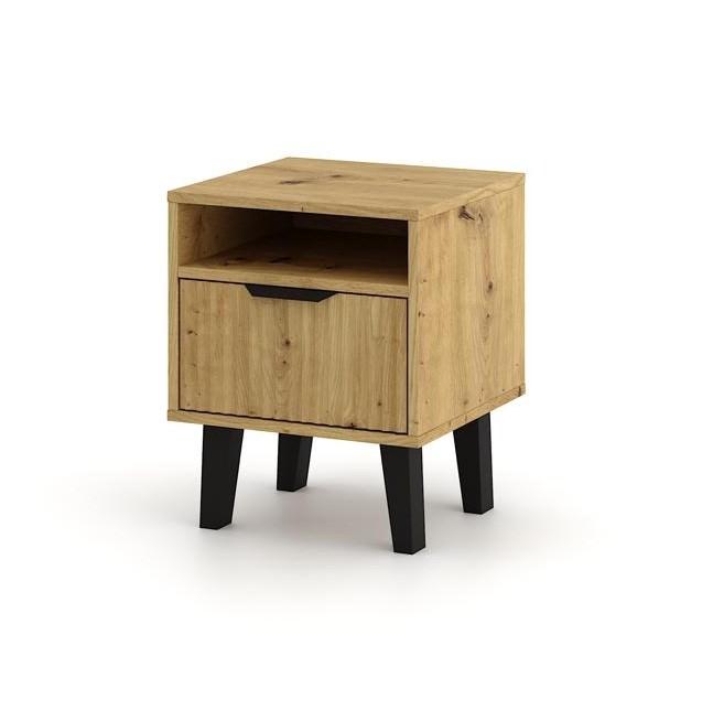 Szafka nocna Scandi 48x40x39 cm do sypialni slim dąb artisan  nr. 5