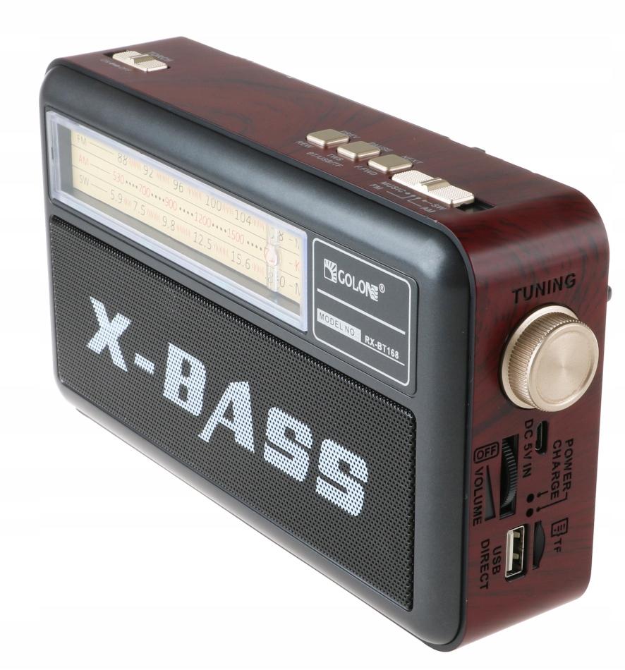 Radio przenośne  21 x 11,5 x 5,5 cm  z funkcją bluetooth   USB z latarką  czarne nr. 4