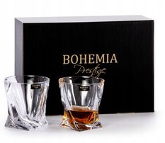 Szklanka Bohemia Quadro 8 cm zestaw do whisky kryształowe - Miniaturka zdjęcia nr 1