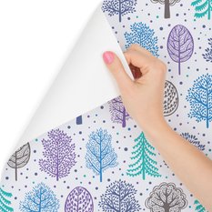Tapeta, kolorowy las, dekor do pokoju dziecka - Miniaturka zdjęcia nr 3