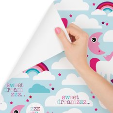 Tapeta dla dziewczynek, jednorożce, chmurki, tęcza  - Miniaturka zdjęcia nr 3