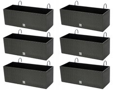 6szt Skrzynka balkonowa 50cm+ uchwyty, nawadnianie - Miniaturka zdjęcia nr 9