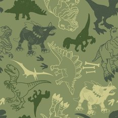 Tapeta do Pokoju Chłopca Abstrakcyjne Dinozaury 3D Dekoracja Ścienna Łatwa w Czyszczeniu - Miniaturka zdjęcia nr 3