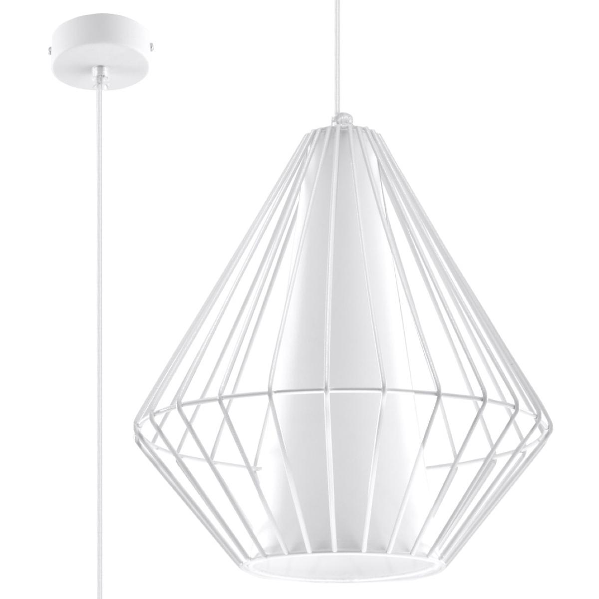 Lampa wisząca DEMI biała 130x28x28cm nowoczesna E27 do salonu nr. 1