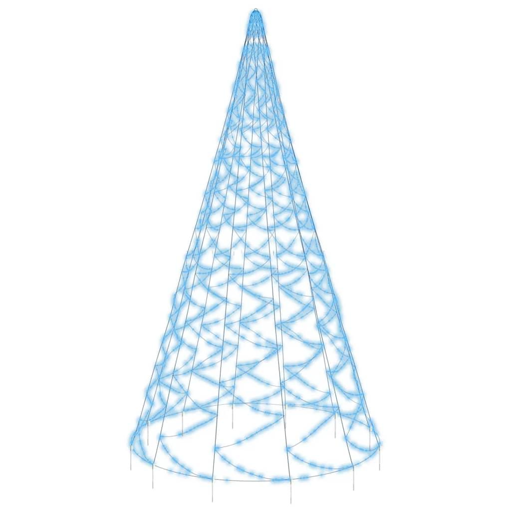 Choinka do montażu na maszcie, 1400 niebieskich LED, 500 cm nr. 1