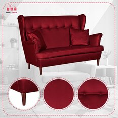 Zestaw wypoczynkowy eko skóra sofa + 2 fotele - Miniaturka zdjęcia nr 6