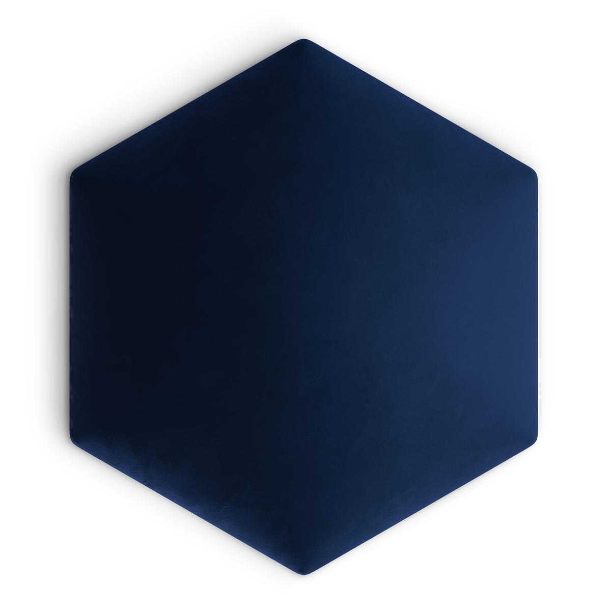 Panele tapicerowane 35x40 hexagon magic velvet granatowy nr. 2