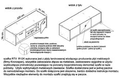 Szafka RTV REMUS K029 36x120x41 cm biała do salonu - Miniaturka zdjęcia nr 4