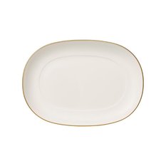 Talerz na pikle 20 cm przekąski Anmut Gold Villeroy & Boch biały do jadalni - Miniaturka zdjęcia nr 1