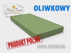 Prześcieradło bawełniane JERSEY 180x200cm OLIWKOWY - Miniaturka zdjęcia nr 2