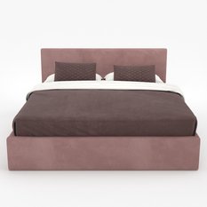 żko tapicerowane do sypialni basic 120x200x88 cm podwójne z pojemnikiem różowe - Miniaturka zdjęcia nr 11