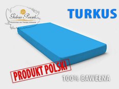 Prześcieradło bawełniane JERSEY 140x200cm TURKUS - Miniaturka zdjęcia nr 2