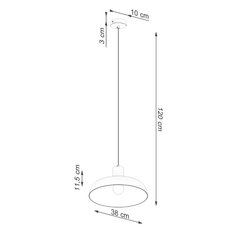 Lampa wisząca INDY czarna 120x38x38cm nowoczesna E27 do salonu - Miniaturka zdjęcia nr 10