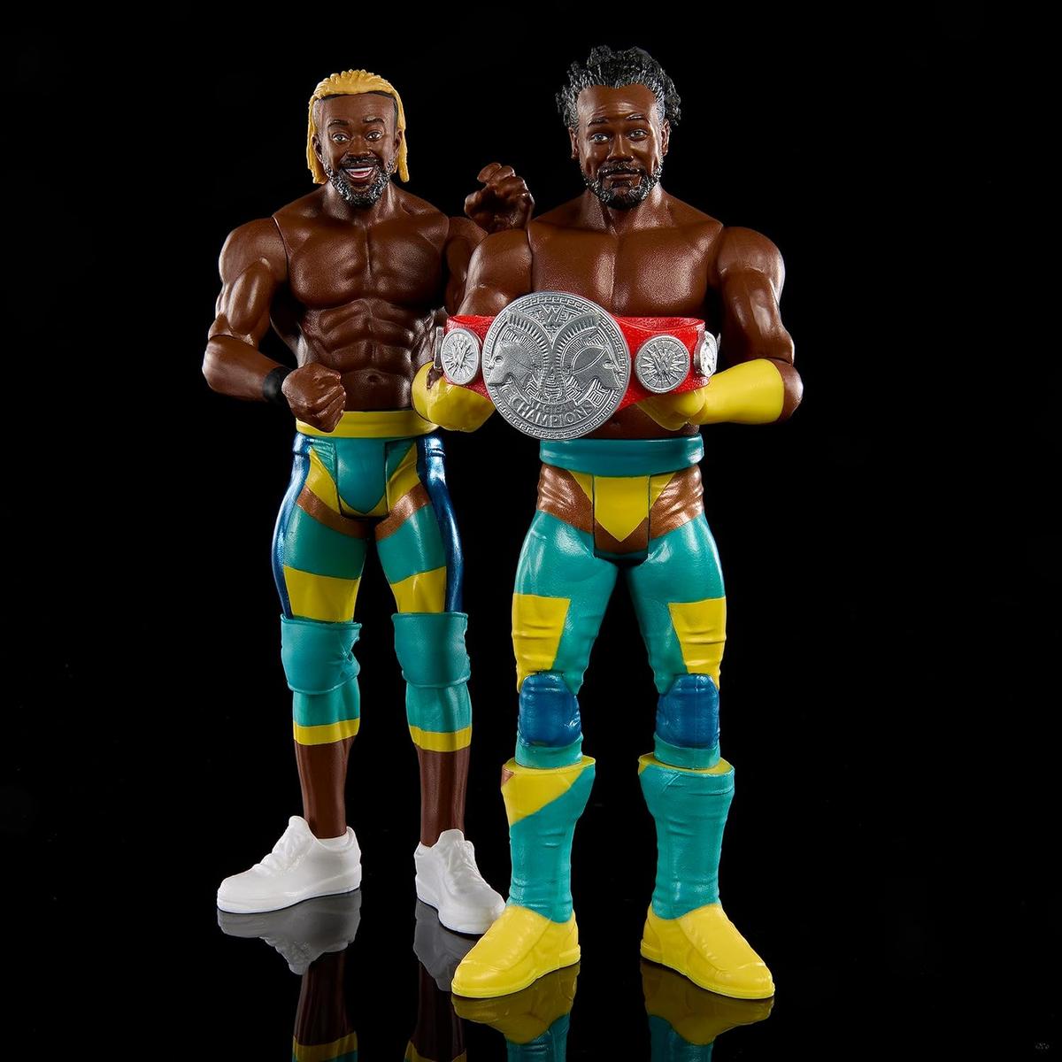 Ruchome figurki xavier woods kofi kingston wwe championship showdown 2-pak dla dziecka nr. 3