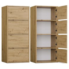 Komoda ALMA 119x50x40 cm do przedpokoju dąb artisan  - Miniaturka zdjęcia nr 1