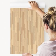 Tapeta Do Salonu DREWNIANE Paski Ozdoba Parkiet  - Miniaturka zdjęcia nr 5