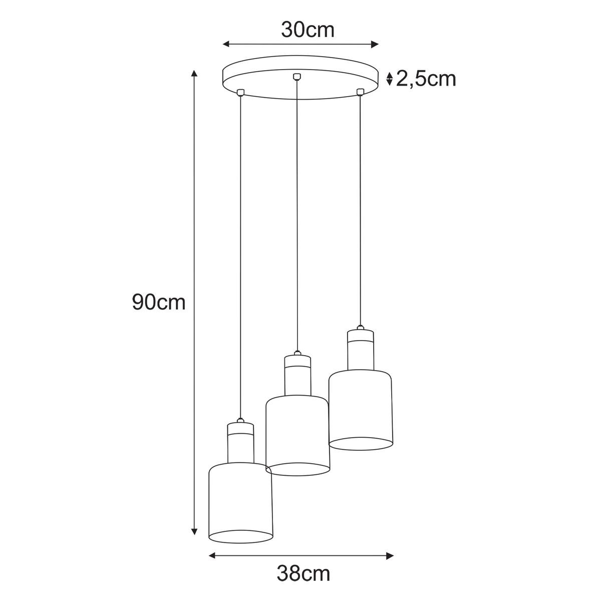 Lampa wisząca K-5252 BRUS 35x90x35 cm do salonu lub pokoju czarny/grafitowy nr. 6