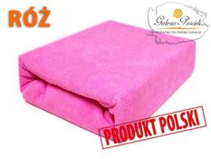 Prześcieradło frotte 90x200cm RÓŻ - Miniaturka zdjęcia nr 2