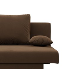 Kanapa 3-osobowa NOLA 191x85x86 cm sofa rozkładana z pojemnikiem do pokoju do salonu sprężyna bonell brązowa darmowa dostawa - Miniaturka zdjęcia nr 5