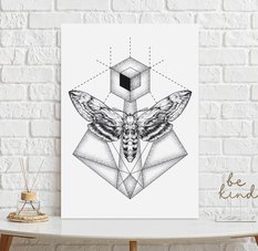 Plakat ćma geometria 40x50 cm dekoracja ścienna bez ram  - Miniaturka zdjęcia nr 3