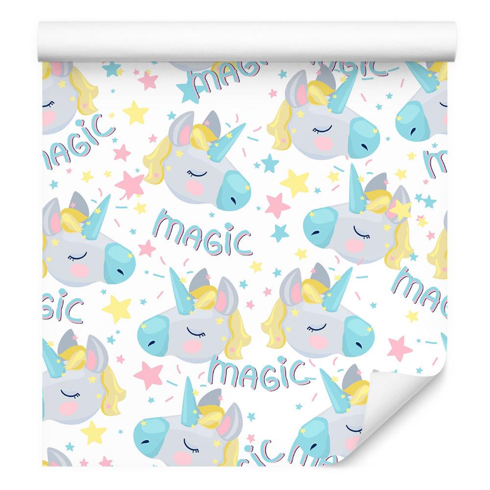 Tapeta dla dzieci – Magiczne śpiące jednorożce  nr. 3