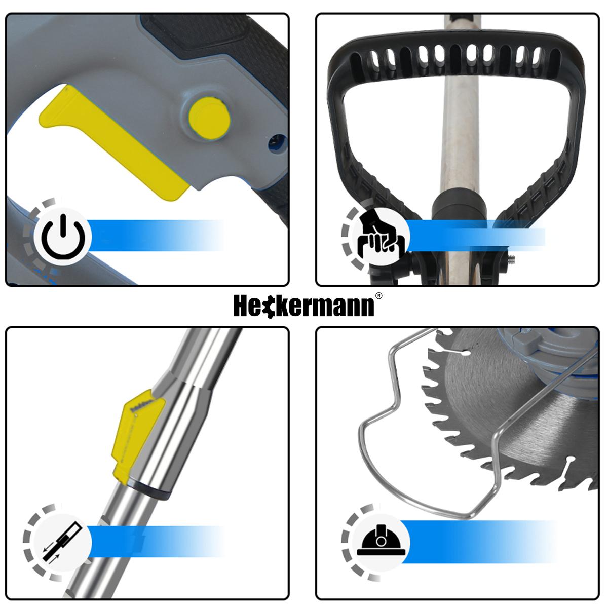 Podkaszarka akumulatorowa kosa do trawy Heckermann® HY-2 + 2x akumulator nr. 3