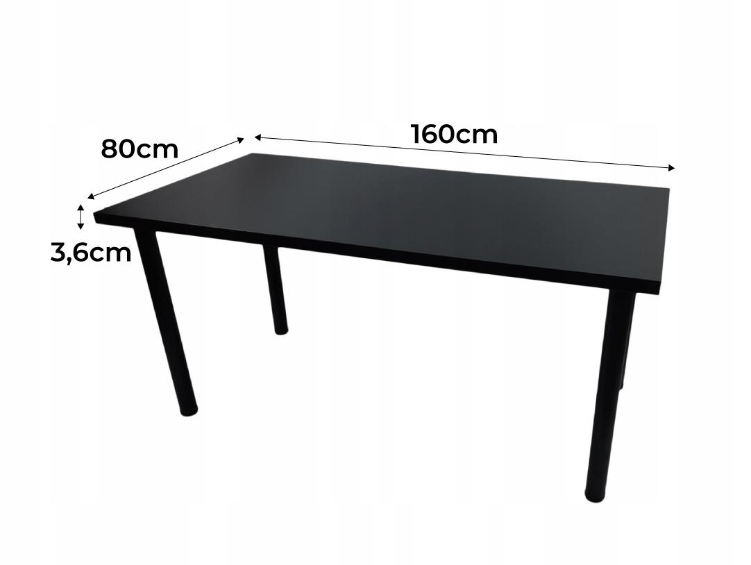 Biurko gamingowe model 0 Top  czarne 160x71x80 cm nr. 3