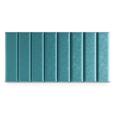 Panele tapicerowane 60x15 cm na ścianę magic velvet morski - Miniaturka zdjęcia nr 4