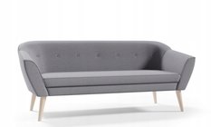 Sofa DIANA 180x74x75 cm trzyosobowa w stylu skandynawksim ciemnoszara do salonu - Miniaturka zdjęcia nr 2