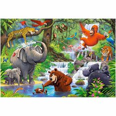 CASTORLAND Puzzle 40 układanka elementów Maxi Jungle Animals - Zwierzęta z Dżungli 4+ - Miniaturka zdjęcia nr 2