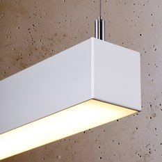 Lampa wisząca PINNE 200 biała 3000K 150x6x200cm nowoczesna LED do salonu - Miniaturka zdjęcia nr 5