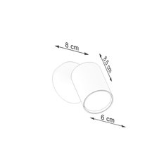 Kinkiet LEMMI 1 biały 18.5x8x8cm nowoczesny GU10 do salonu - Miniaturka zdjęcia nr 5