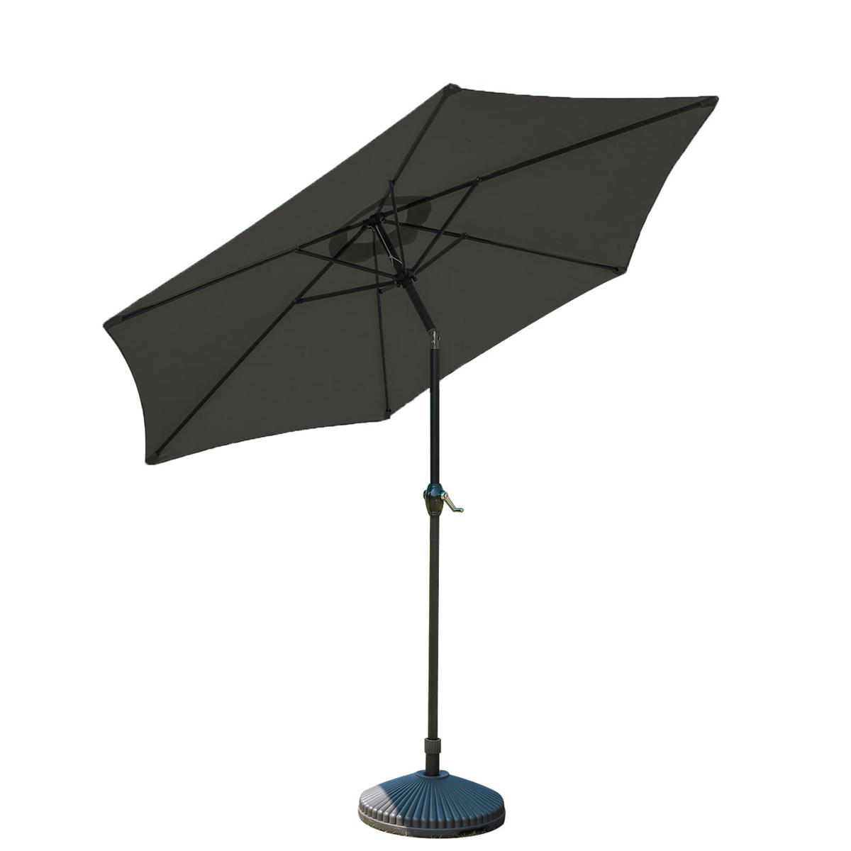 Mały parasol ogrodowy 3m ciemny szary do ogrodu nr. 4