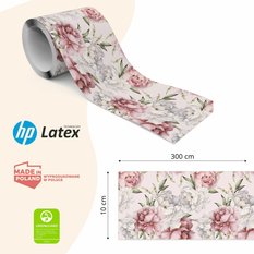 Pasek Ozdobny Bordiura Do Sypialni PIWONIE W Stylu Angielskim Styl Retro - Miniaturka zdjęcia nr 2