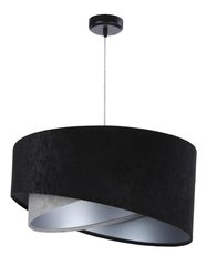 Lampa wisząca asymetryczna czarno-szaro srebrna do salonu sypialni biura  - Miniaturka zdjęcia nr 1