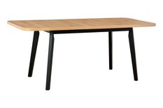Stół drewniany rozkładany Freedom Dąb Artisan z czarnymi nogami 140/180 cm - Miniaturka zdjęcia nr 3