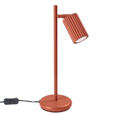 Lampa biurkowa Karbon 43x19.5x14.5cm do sypialni salonu ochra czerwona  - Miniaturka zdjęcia nr 1