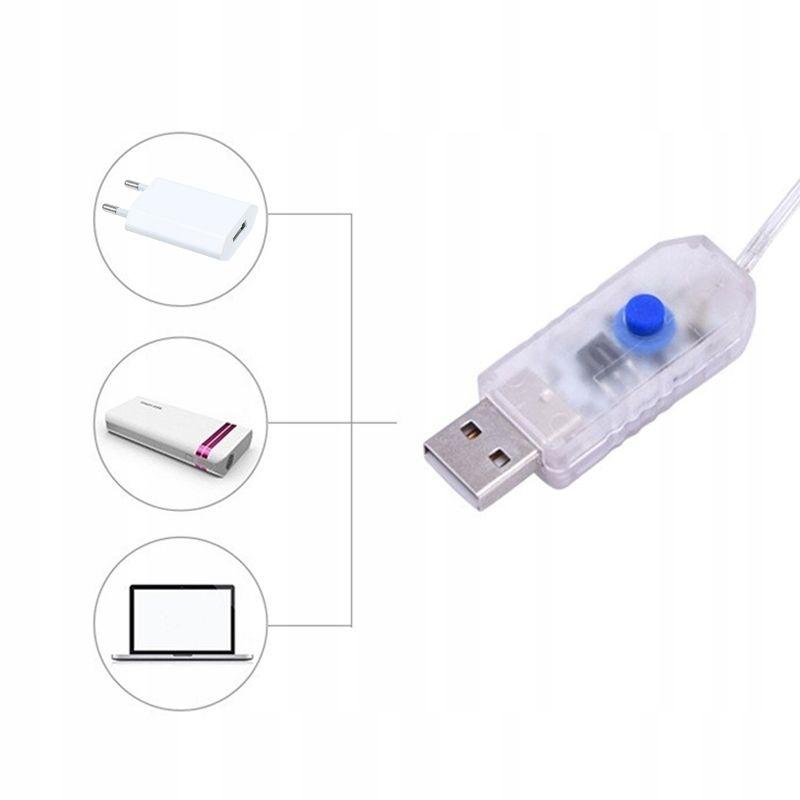 Girlanda ogrodowa 3x3m kurtyna świetlna lamki led do ogrodu  nr. 6