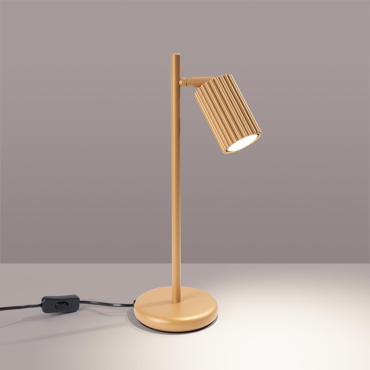 Lampa biurkowa Karbon 43x19.5x14.5cm do sypialni salonu złoty nr. 3