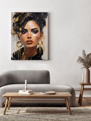 Obraz Złoty PORTRET Kobieca Twarz Styl Glamour Abstrakcja Do Salonu 80x120cm - Miniaturka zdjęcia nr 11