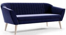 Sofa KAYA 180x70x75  cm trzyosobowa w stylu skandynawskim RIVIERA zielona do salonu - Miniaturka zdjęcia nr 3